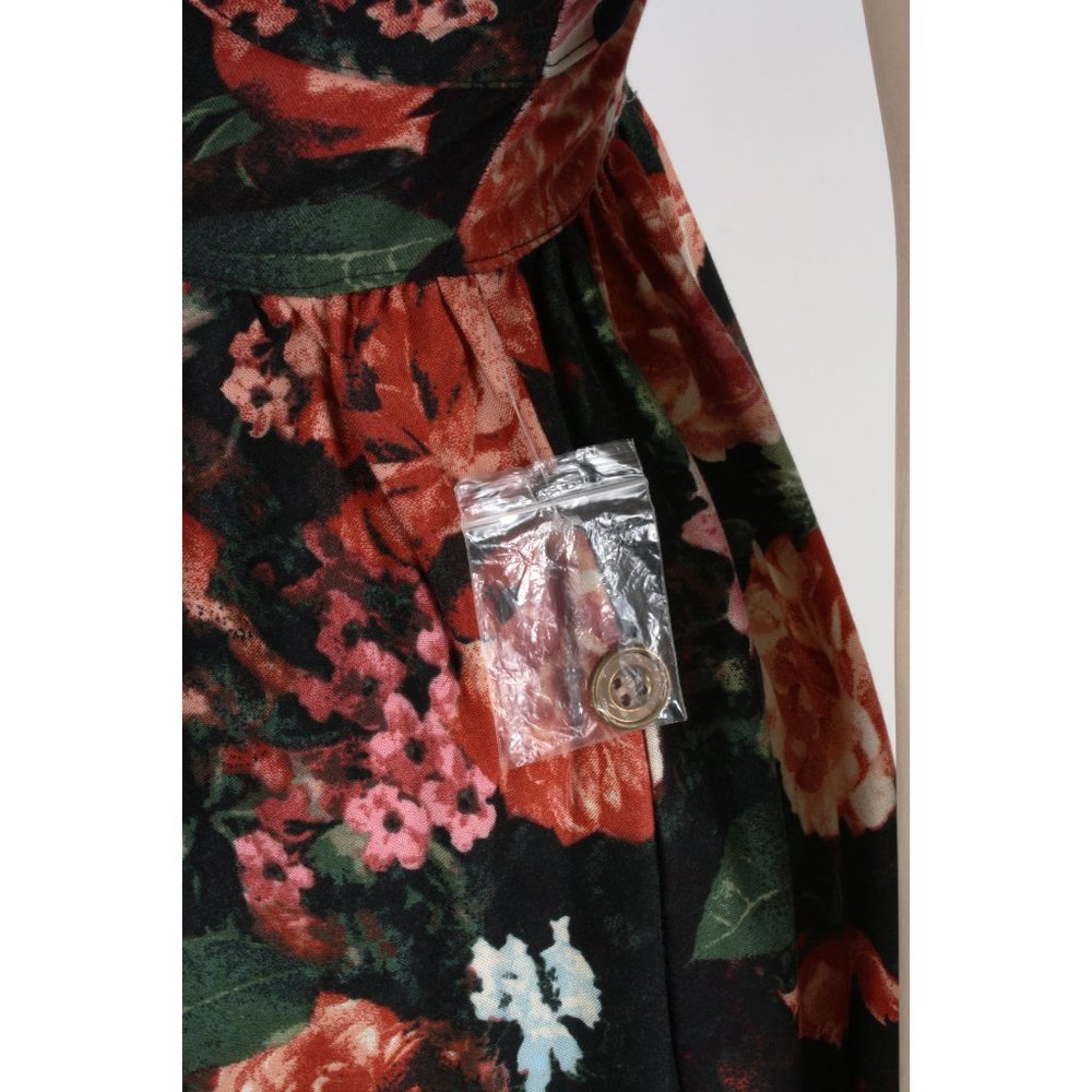 S Vintage Y2k Floral Pinafore Suspender Mini Dress Deadstock - Picture 7 of 7